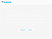 Tablet Screenshot of daikin.be
