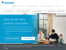 Tablet Screenshot of daikin.es