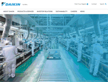 Tablet Screenshot of daikin.com