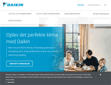 Tablet Screenshot of daikin.dk
