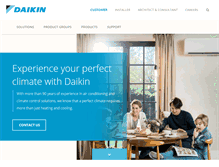 Tablet Screenshot of daikin.com.mt